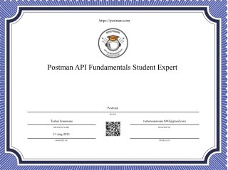 Postman Certificate