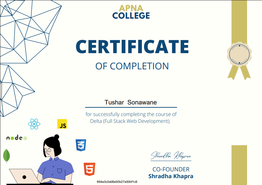 Web Dev Certificate